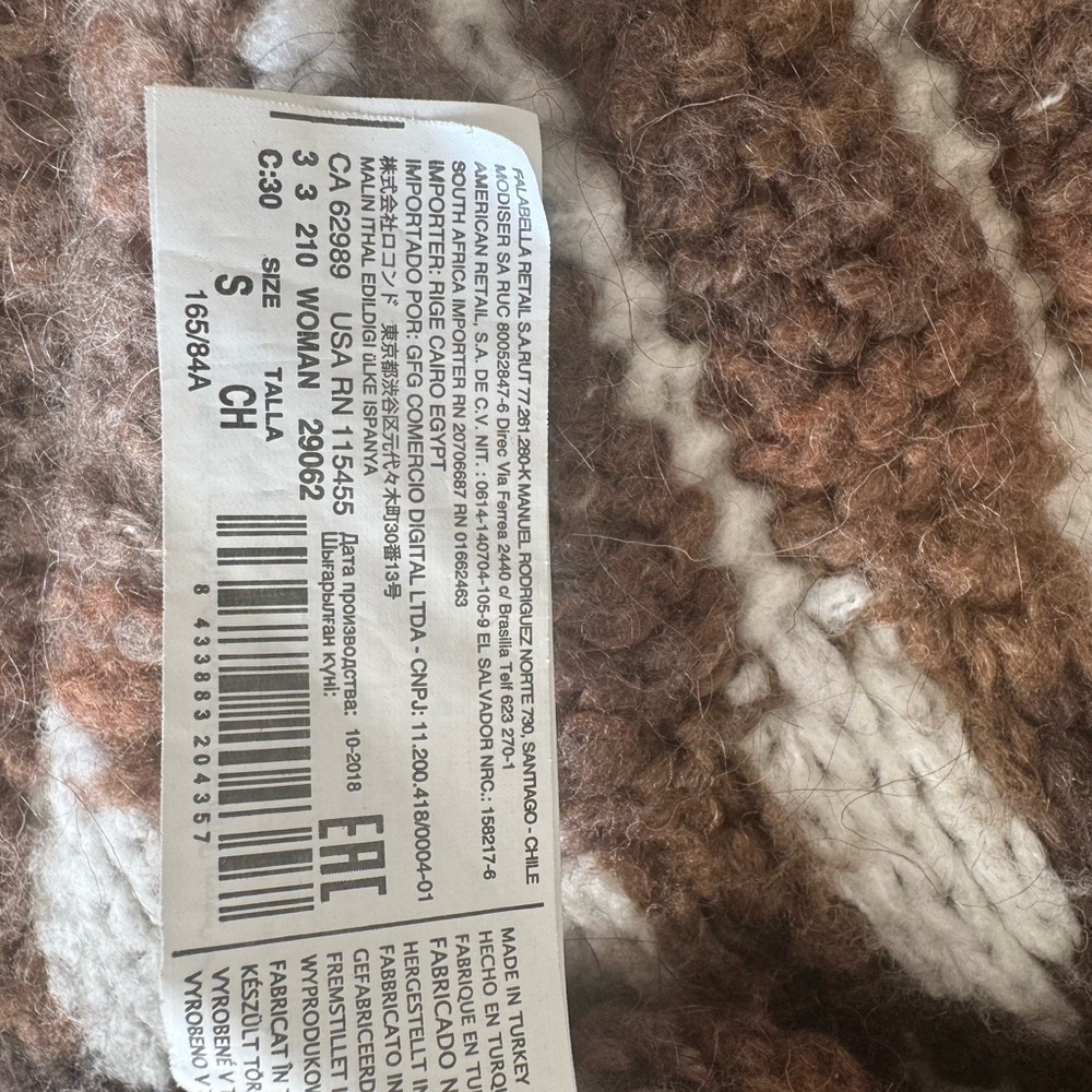 Mango Brown and White Patterned Sweater - Picture 9 of 13